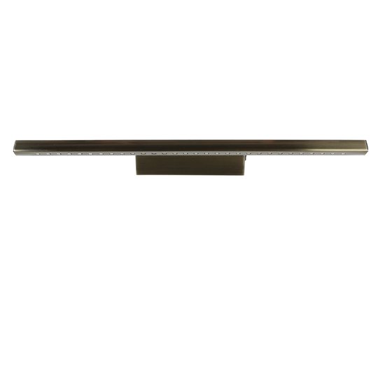 Foto: Licht erlebnisse samuel led wandlamp 3900k 750lm van roestvrij staal in messing antik wandlamp