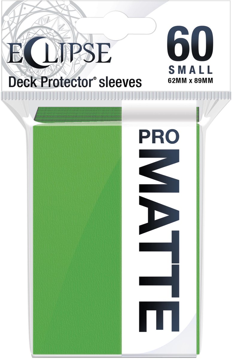 Ultra Pro - Eclipse Matte 60 Klein Formaat Kaarthoesjes Lime Groen Pack (62 x 89 mm)
