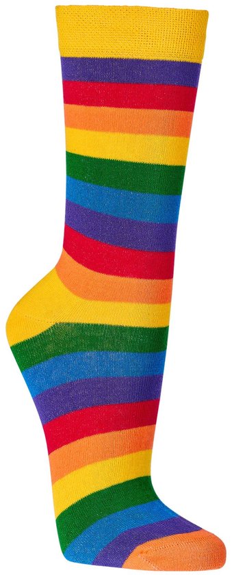 Sokken heren | grappige sokken | happy socks printjes | thema regenboog & love | maat 42-47 | per 2 paar