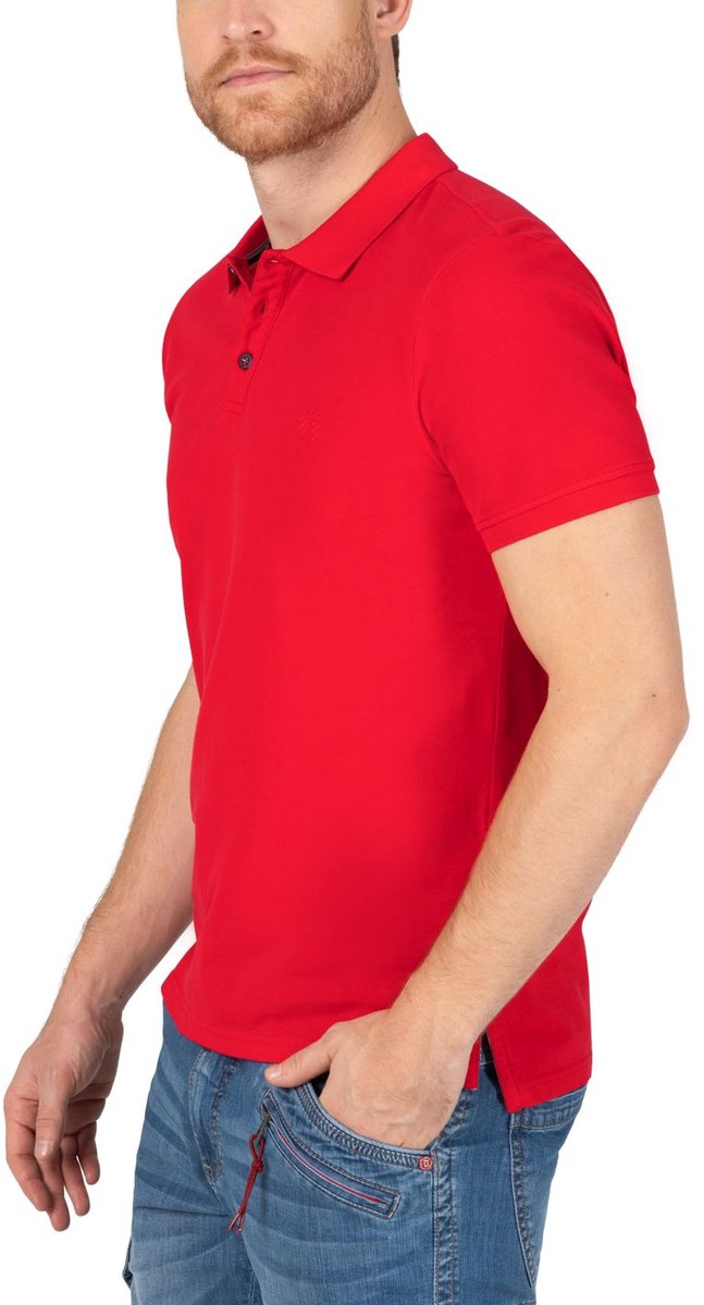 TIMEZONE Heren Polo regular fit Rood S Volwassenen