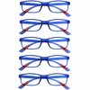 5 verres - Blauw