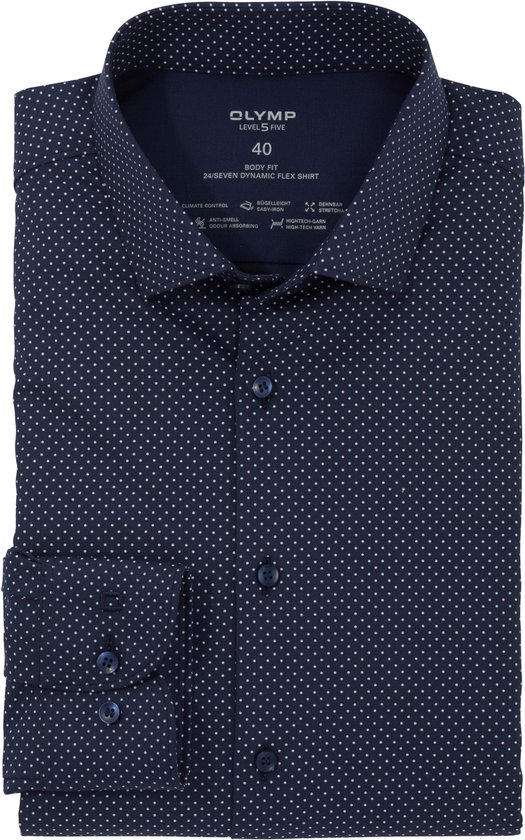 Chemise business Olymp bleu foncé