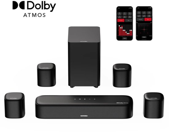MzShop Soundbar 7.1 Surround met Draadloze Subwoofer Zwart - MzShop - €399,99