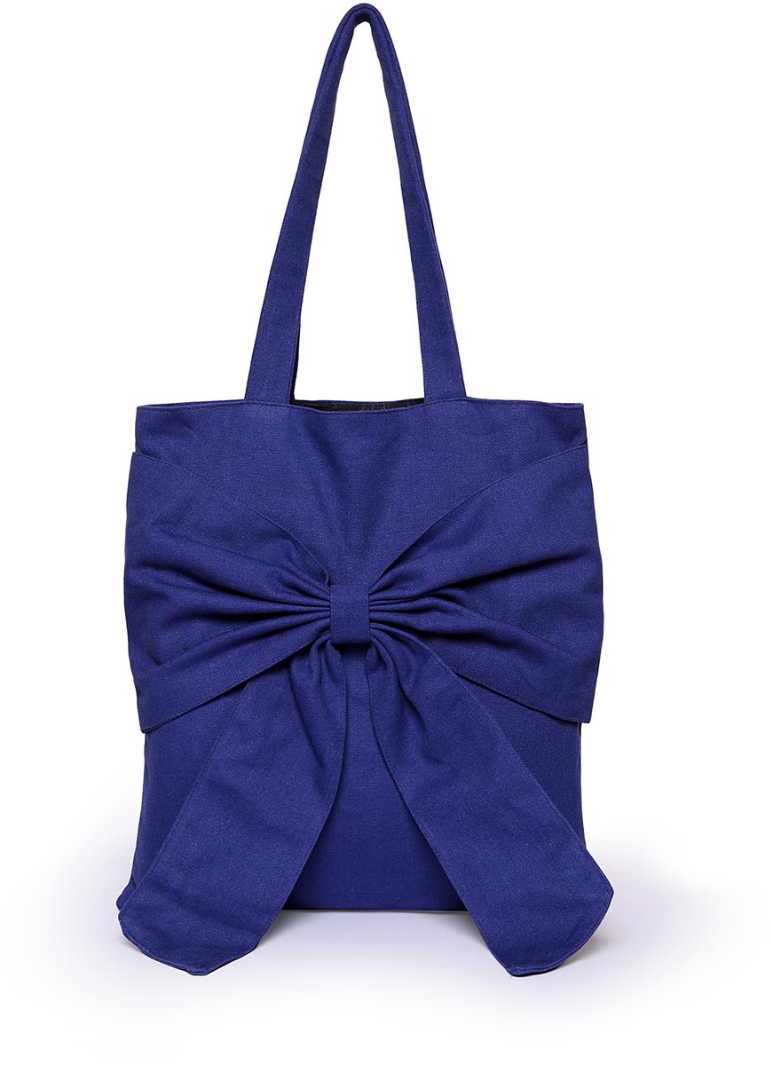 Blauw - Stijlvolle en duurzame katoenen tas - Perfect voor werk, winkelen en uitjes met vrienden!