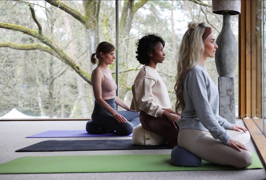 Meditatiekussen eco Lavendel rond standaard 13-15cm - Ecoyogi - Yoga kussen - GOTS gecertificeerd van Ecoyogi — afbeelding 5