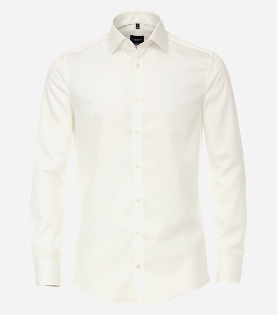 Chemise coupe moderne VENTI - sergé - beige - Repassage facile - Taille de col : 40