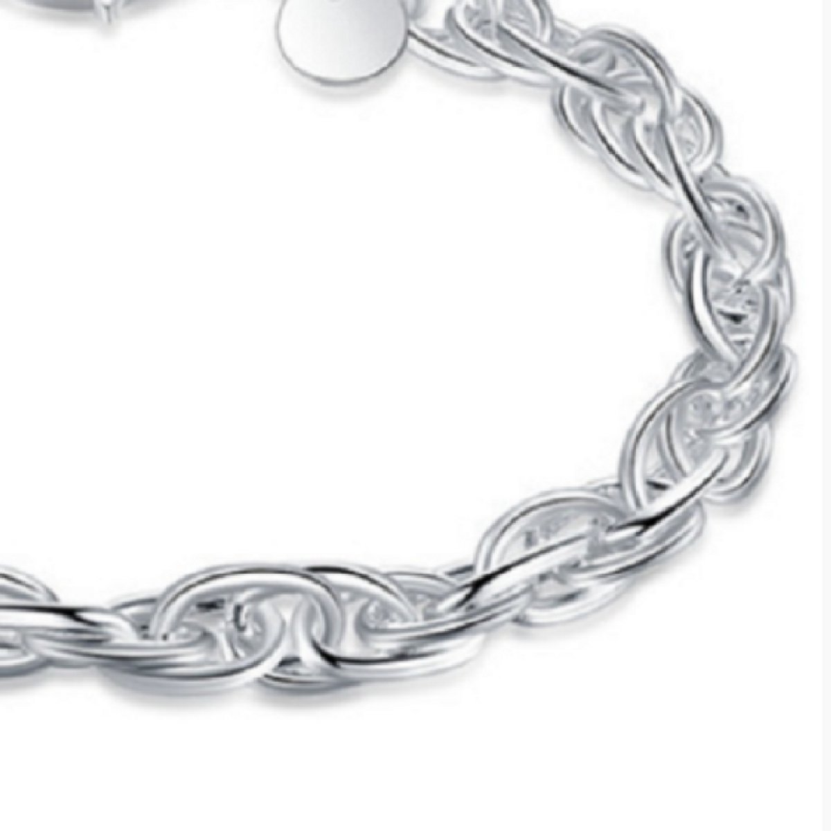 Verzilverd-fantasie -armband -zilverkleur- Charme Bijoux