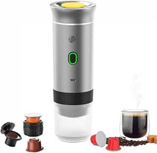 Liwankaqi Machine à Café Portable 3-en-1 avec Batterie 2500 mAh