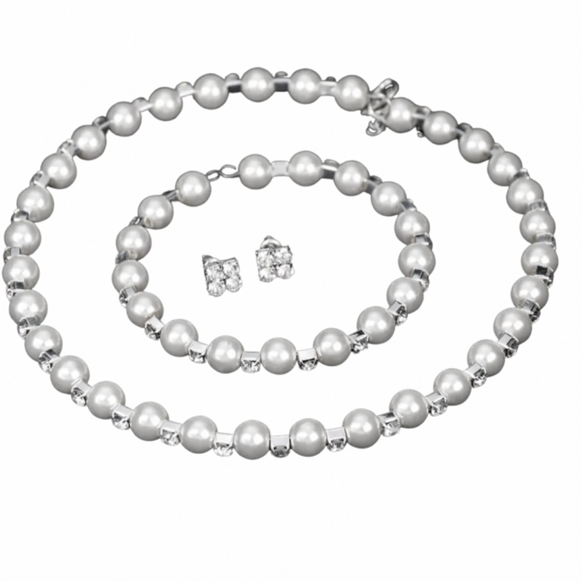 3-Delige synthetische parel set- Spang - Charme Bijoux