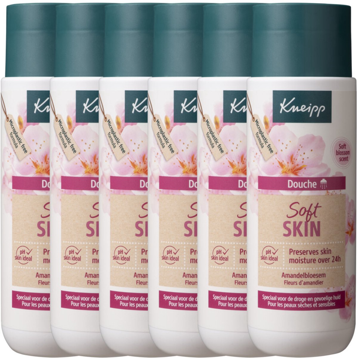 Kneipp Soft Skin douchegel 6 x 200ml - voordeelverpakking