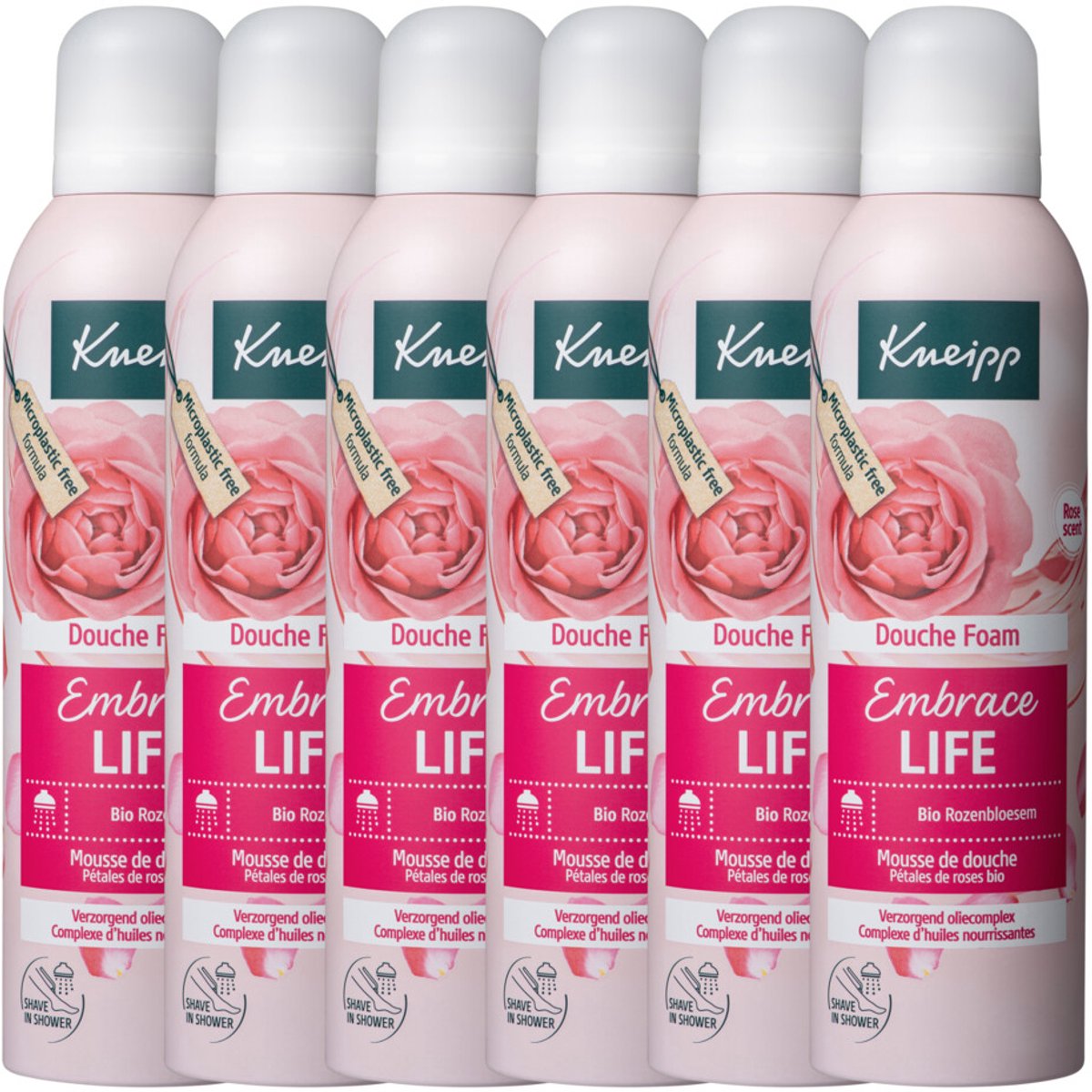 Goedkoopste 6x Kneipp Douche Foam Embrace Life 200 ml