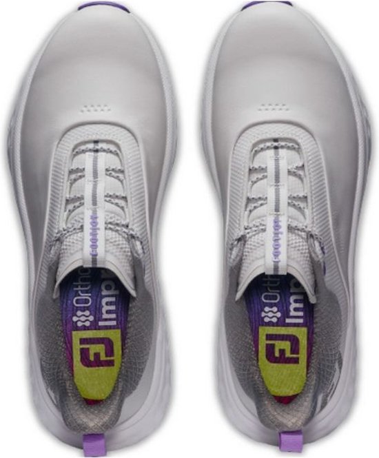 Footjoy Quantum Dames Golfschoenen Grijs Wit Paars van Footjoy — afbeelding 2