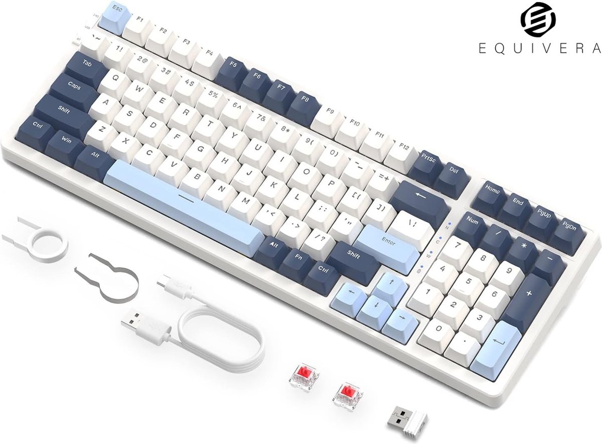 Equivera Mechanisch Toetsenbord - Gaming Toetsenbord - Mechanical Keyboard - Mechanische Toetsenbord