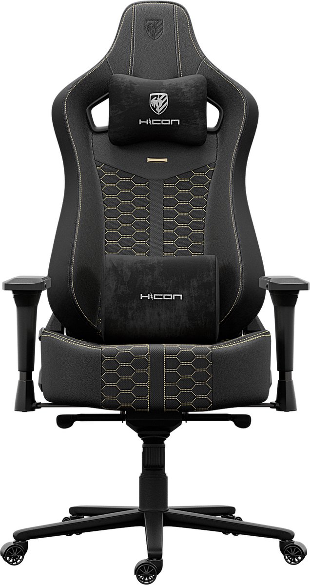 Gamestoel - Gaming Stoel - Gaming Chair - Game Stoel - HICON® Legend Serie - Legenda - Zwart