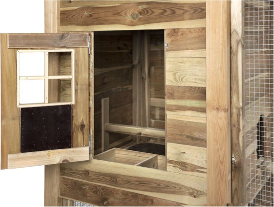 RANYPET Grote houten hazenverstopplaats hazenkasteel met hooioof, konijnenhuis voor hazen, stabiel konijnenkasteel voor klimkasteel