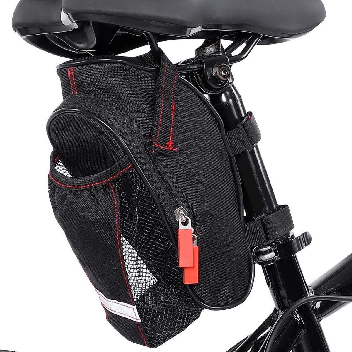 Content in - Zadeltas voor fietsen - Fietszadeltas - Achterzadel fietstas - Wedge zadeltas-fiets
