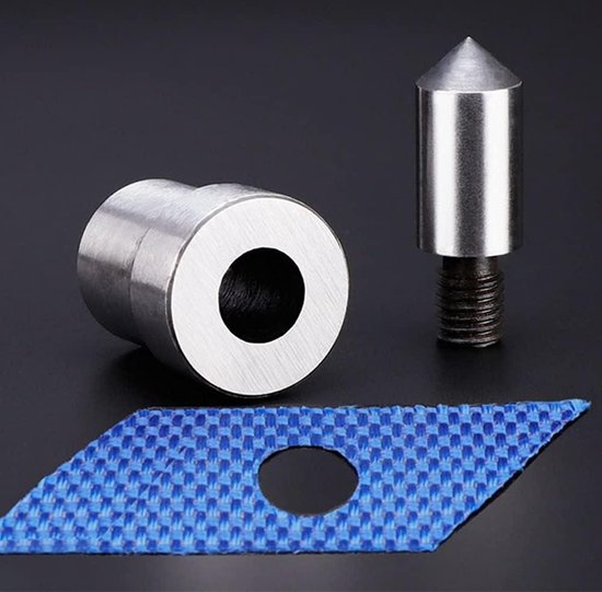 Set of Hole Punch and Eyelet Setting Hand Tools for Metal Oval Eyelets