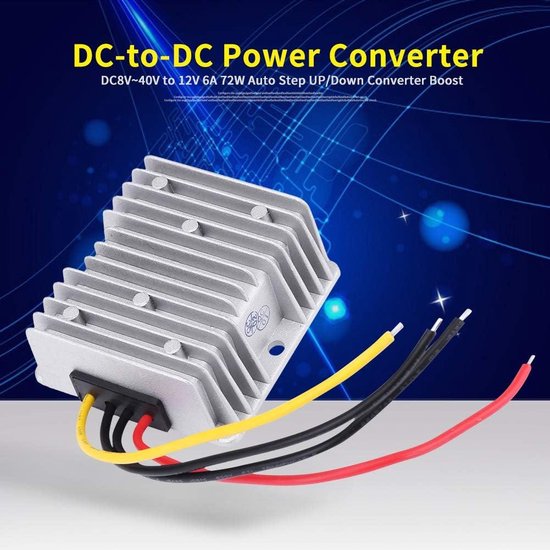 Convertisseur Tension DC8-40V à 12V 6A 72W Akozon - Module Abaisseur étanche IP68