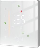 Bol.com Nieuwe programmeerbare WiFi verwarmingsthermostaat voor watertemperatuur en vochtigheid - draadloze controle via Tuya/Sm... aanbieding