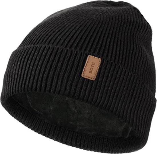 BOTC muts - Wintermuts - One size - Unisex - Muts dames - Muts heren - Zwart