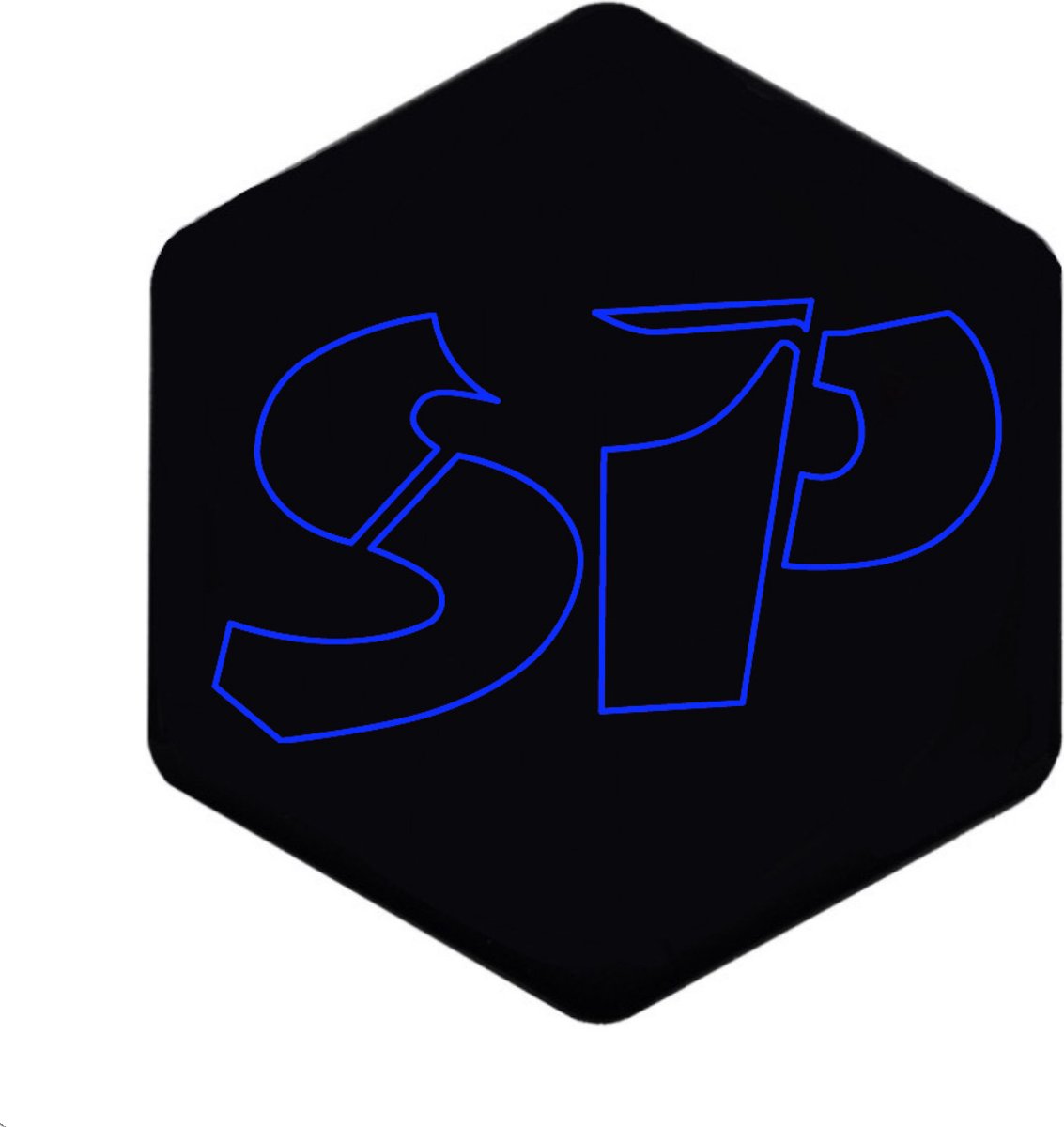 3D Voorkaplogo/Sticker SP - Blauw