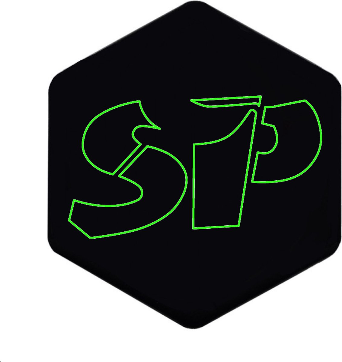 3D Voorkaplogo/Sticker SP - Groen