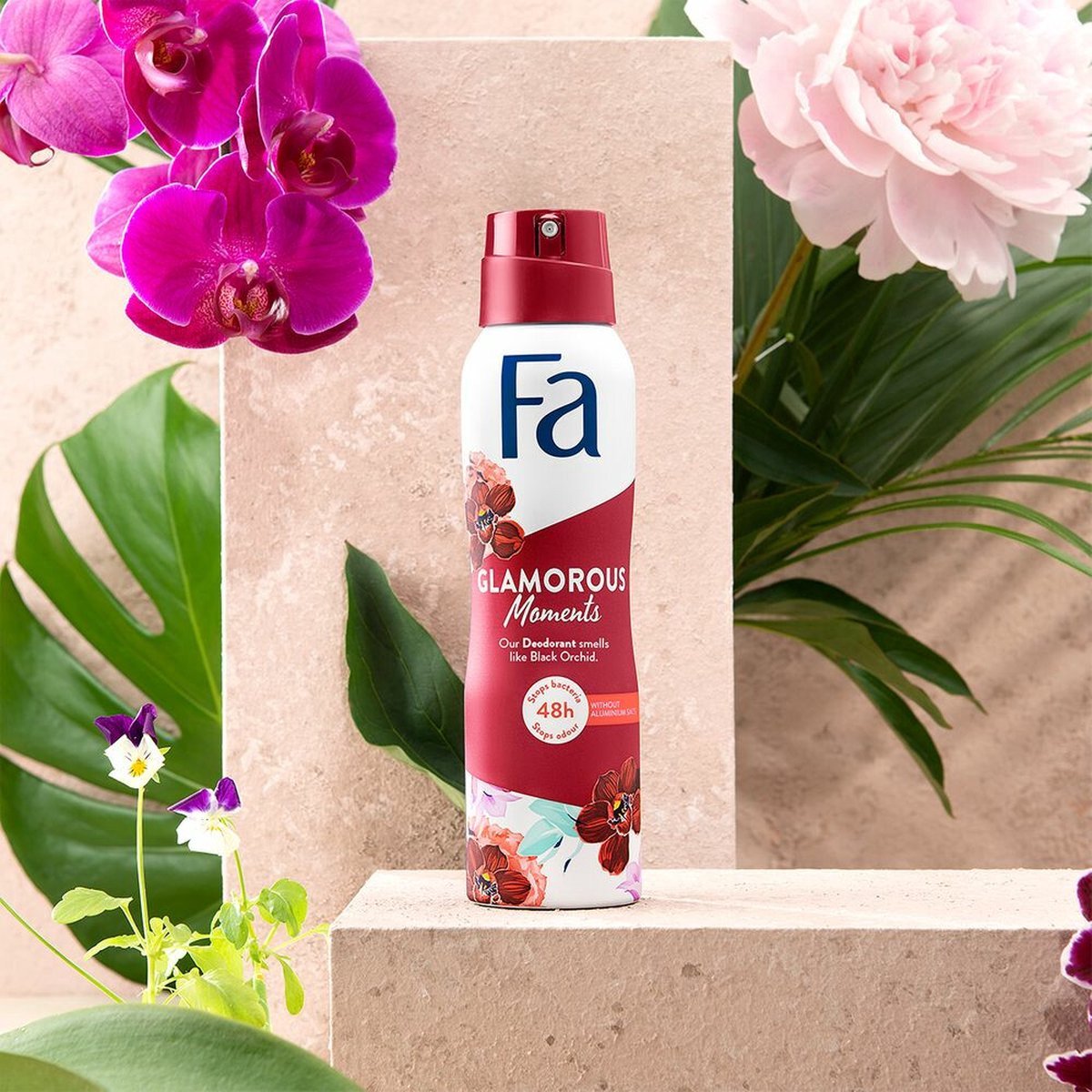 Fa - Glamorous Moments - Deodorant Spray - Zwarte Orchidee - 150 ml - Voordeelverpakking - 6 stuks