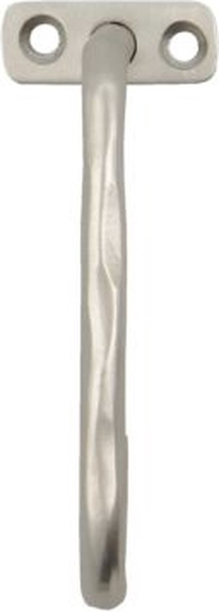 Welo haak in geborsteld zilver 10cm