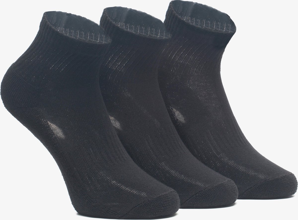 3 paar Osaga sport sneakersokken - Zwart - Maat 35/38