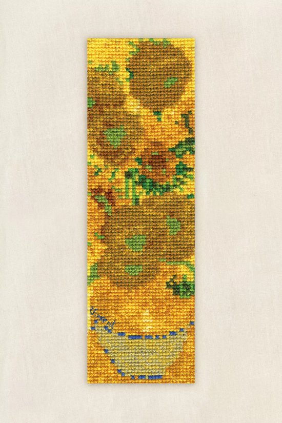 DMC borduurpakket boekenlegger Sunflowers museum telpatroon