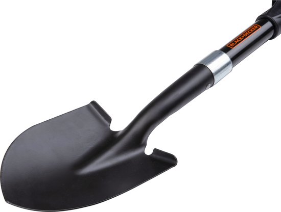 BLACK+DECKER Schep - 67 CM - 800 GR - Roestvrij - Koolstofstalen Kop en Glasvezel Handvat - Zwart van BLACK+DECKER — afbeelding 4