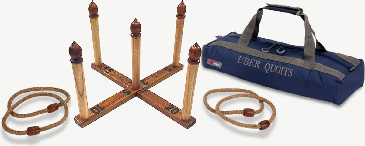 Quoits, Ringwerpen, in nette tas, made in India
