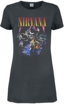 Nirvana Amplified Collection - Live In NYC Dames Mini-jurk - houtskool - M