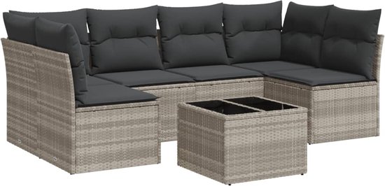 VidaXL 12-delige Loungeset Met Crèmekleurige Kussens Grenenhout Loungeset Loungesets Lounge Set Lounge Sets