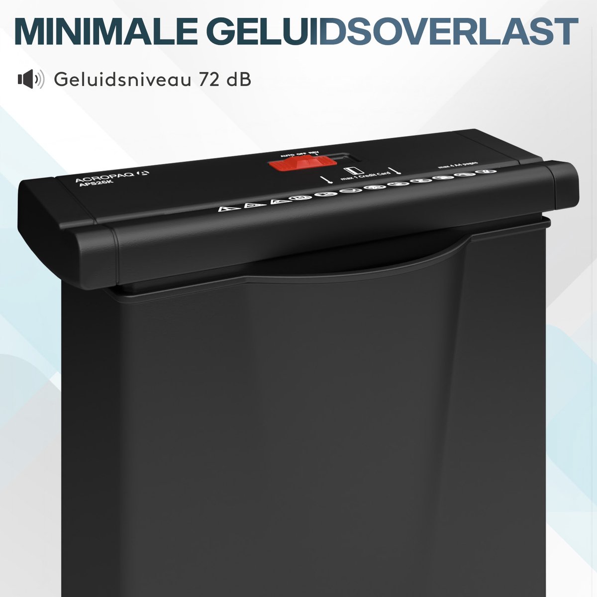 ACROPAQ Papierversnipperaar - Werkt ook zonder opvangmand thumbnail 4