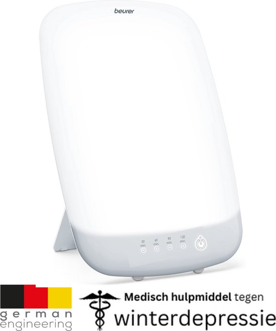 Beurer TL 85 Lichttherapielamp - Daglichtlamp - Groot oppervlak: 37 x 30 cm - 14000 Lux (op 20 cm) - Timer - UV-vrij - LED - Afneembare voet - 60 Watt - Incl. adapter - Medisch gecertificeerd - 3 Jaar garantie