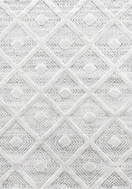 Pise | Tapis à poils longs | Gris | Qualité raffinée | 80x150 cm