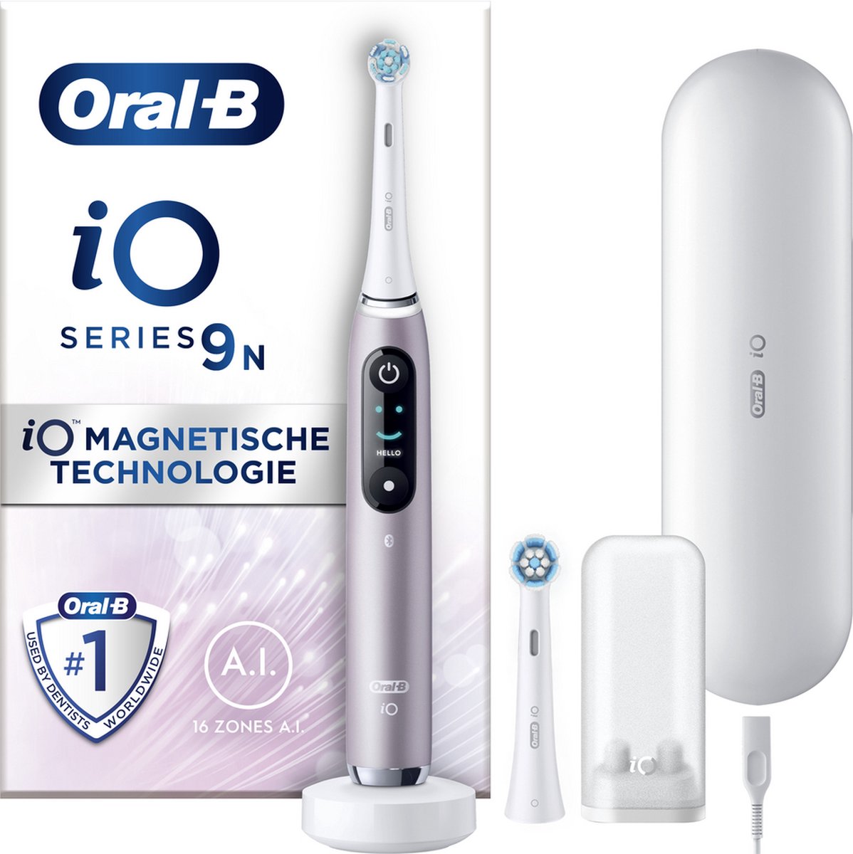 Afbeelding van Oral-B iO 9N - Elektrische Tandenborstel - Rose Quartz