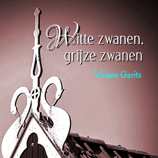 Boekomslag 'Witte zwanen, grijze zwanen' met decoratief zwaan-ornament op dak.