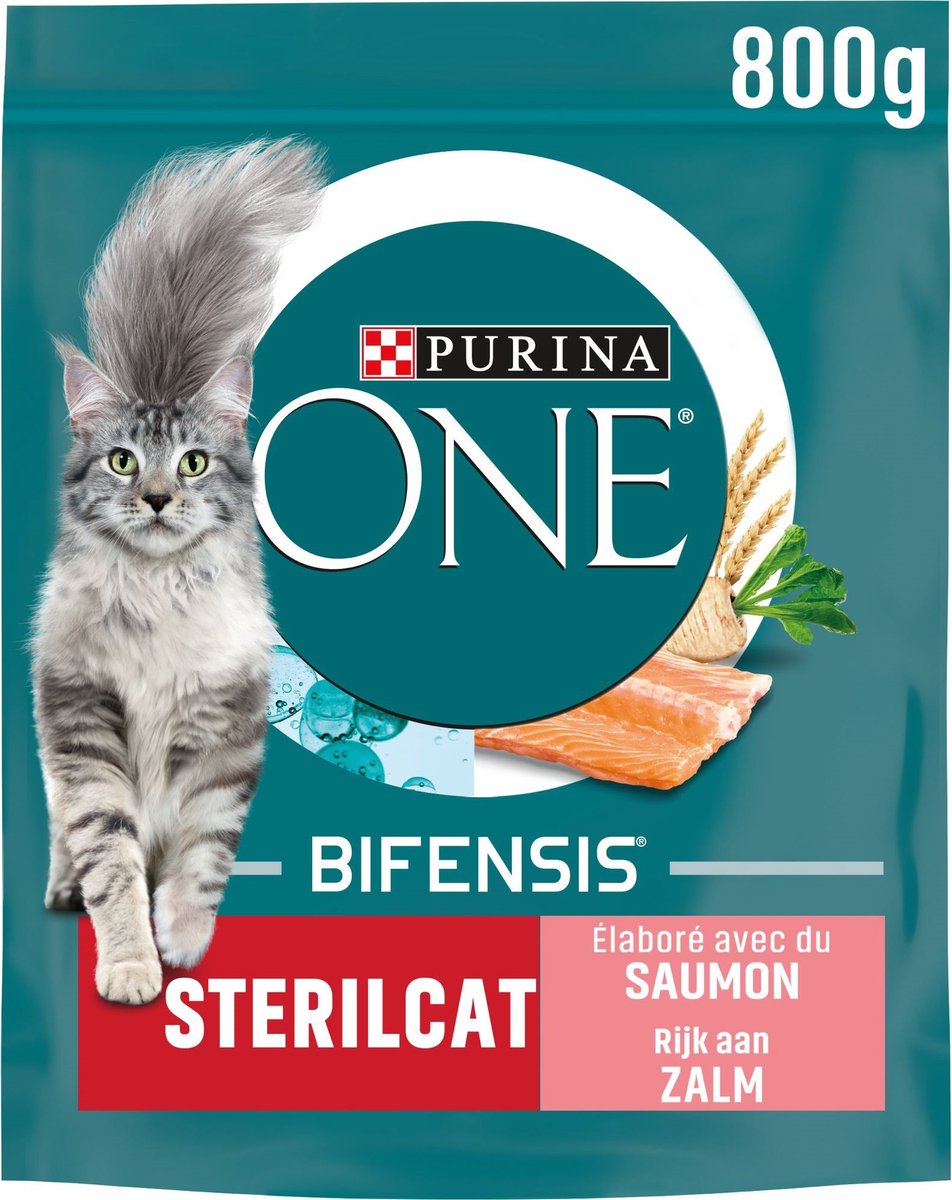 Purina Purina one - Bifensis sterilcat zalm - 4x 800g