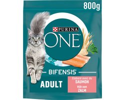 Purina ONE Adult Zalm - Volkoren Granen 8x 800 gr
