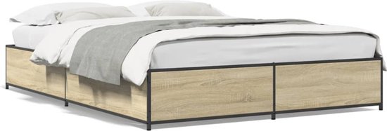 vidaXL Hoekbedframe Platform Slaapkamer Meubels Modern Stof