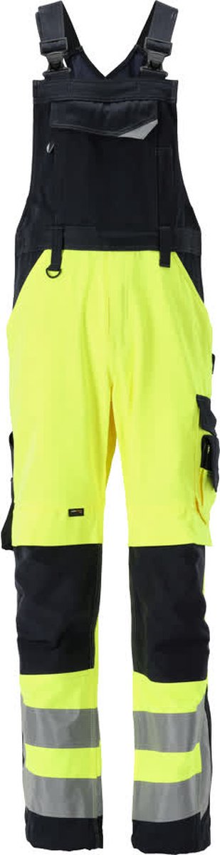 Mascot Safe Supreme Amerikaanse overall met kniezakken 15569-860 - hi-vis geel/donkermarine - C50 - 82