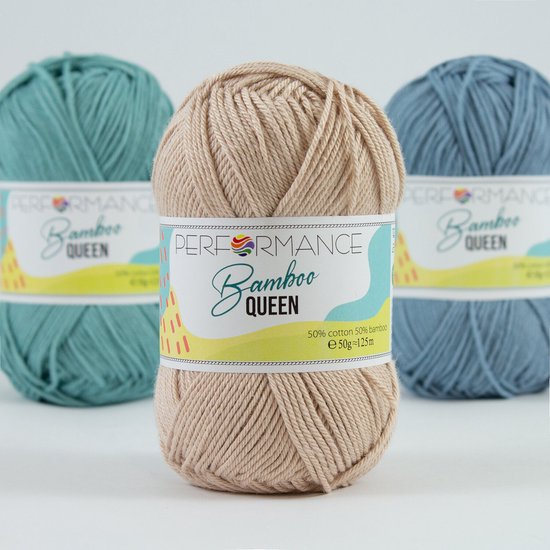 5 bollen Bamboo queen - licht zand beige (2021) - 50 grams bamboe met katoen garen - super zacht haakgaren