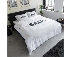 BALR. Dekbedovertrek - 100% katoen - Tweepersoons overtrek - Topkwaliteit katoen - Wit - 200x220 cm