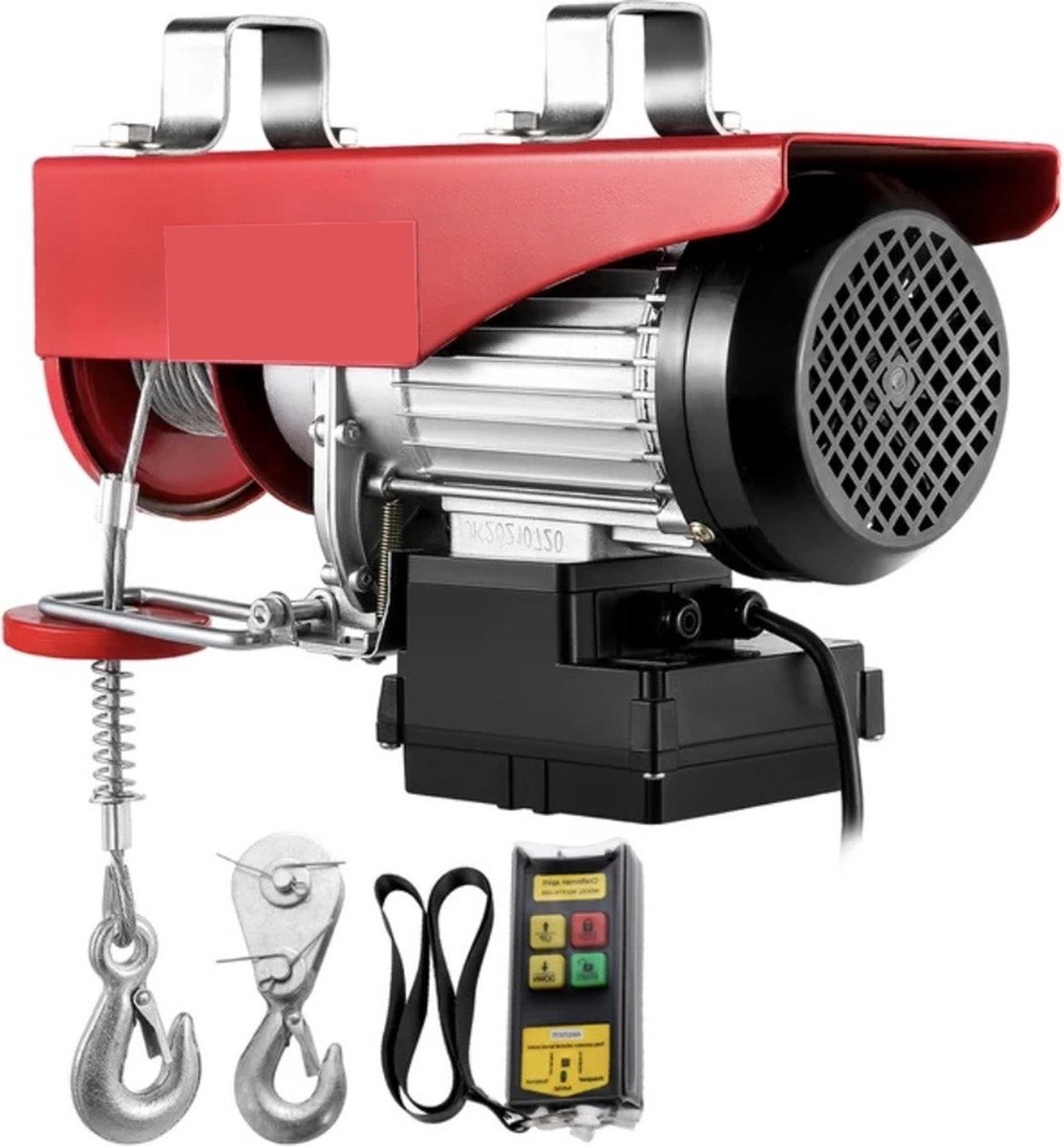 Elektrische Hijskraan voor Garage - Hefmotor en Lier - Draadloze Afstandsbediening - 800kg Capaciteit - Efficiënte Tiloplossing