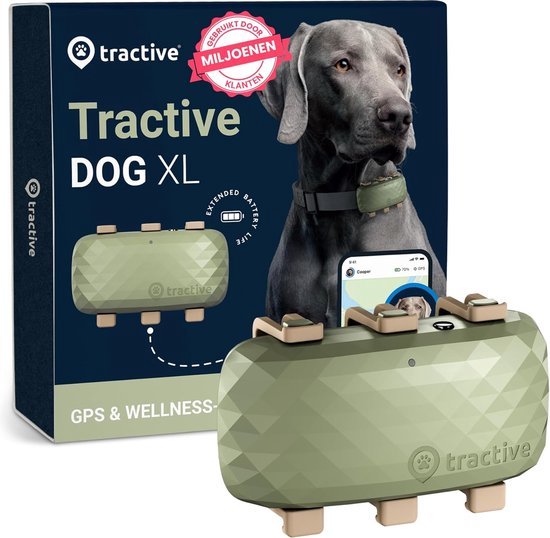 Tractive XL GPS-hondentracker met lange batterij