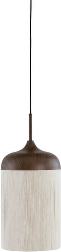 Light & Living Lampe à Suspension Dania - Marron/Crème - Ø16cm - Moderne - Suspensions Salle à manger, Chambre, Salon