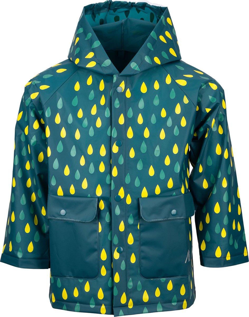 Ralka Regenjas - Kinderen - Groen - Maat 122/128 - Met Capuchon - 100% EVA