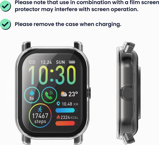 Silikon Armband Für Aptkdoe/Ddidbi/Dotn Smartwatch 1.85 Zoll - Weich, Verstellbar, 5 Stück Set
